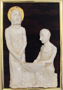 relief, keramika, krizova cesta, MÁRIA MOLČÁNYIOVÁ ZDRAVECKÁ